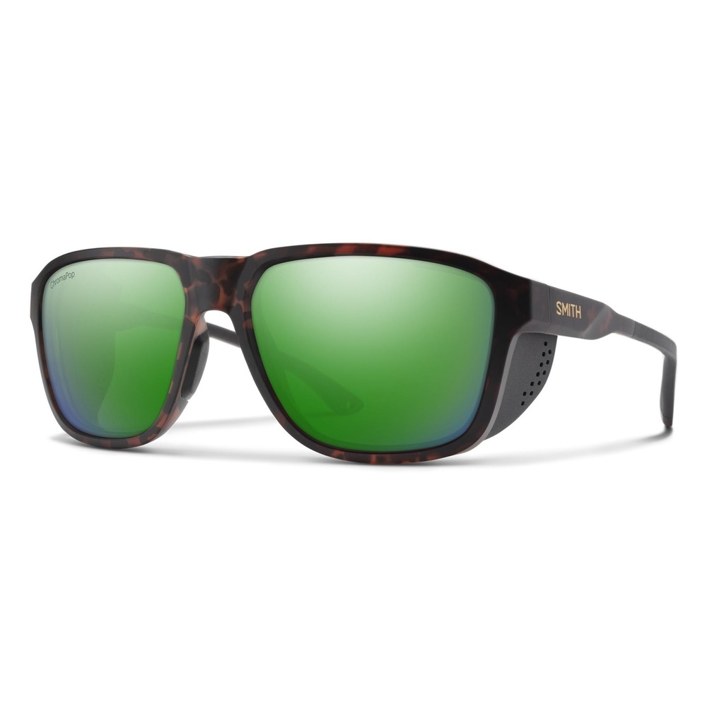 Smith Embark Sunglasses Matte Havana ChromaPop Polarized Green Mirror 58mm